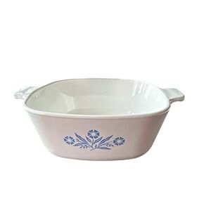 Vintage 60s Corning Ware Blue Cornflower P-1-1/2-B 1.5 Qt Baking Dish No Lid‎